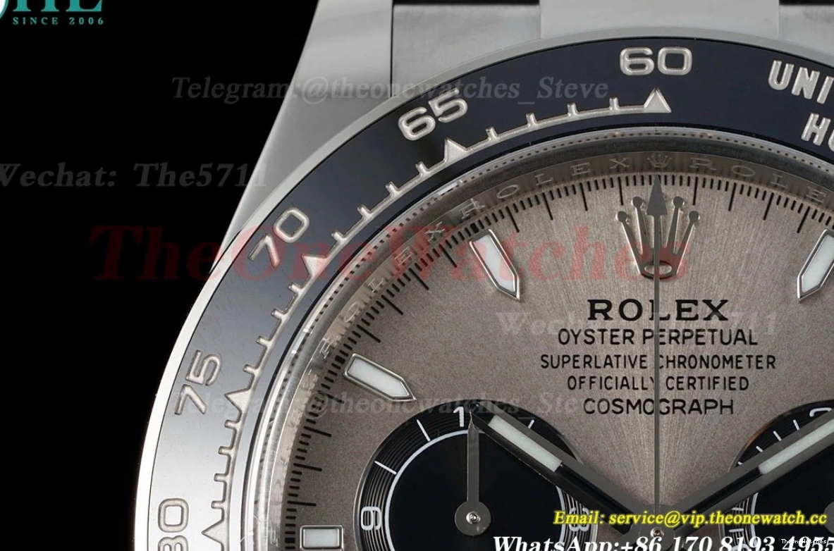 Grey Clean RU SH4131 Super SS 40mm Daytona Clone 126519 Dial 0329